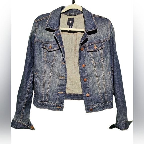 GAP Jackets & Blazers - GAP EUC Oversized XS Women's Classic Blue Jean Jacket